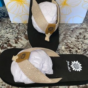 Yellow Box Women's Rene Sandal in Platino